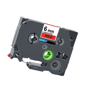 Картридж Brother P-Touch TZe-411 6 мм, ламінована стрічка, чорний текст на червоному TZe-411 фото