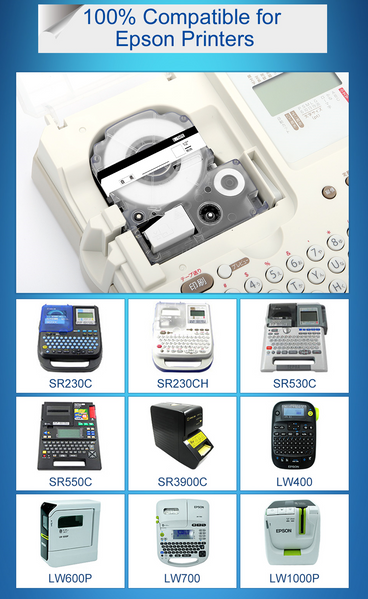Картридж Epson LabelWorks LK-4GKK 12 мм, текстильна стрічка, золотий текст на зеленому LK-4GKK фото