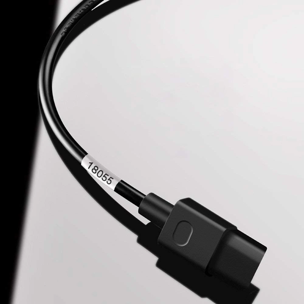 Картридж Brother P-Touch HSe-251 діаметр 23.6 мм, термозбіжна трубка, чорний текст на білому HSe-251 фото