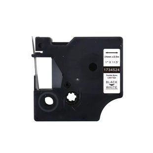 Картридж DYMO D1/Rhino 1734524 24 мм, гнучка стрічка, чорний текст на білому 1734524 фото